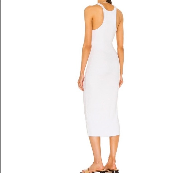 LNA skinny midi racer dress in white - Picture 2 of 4